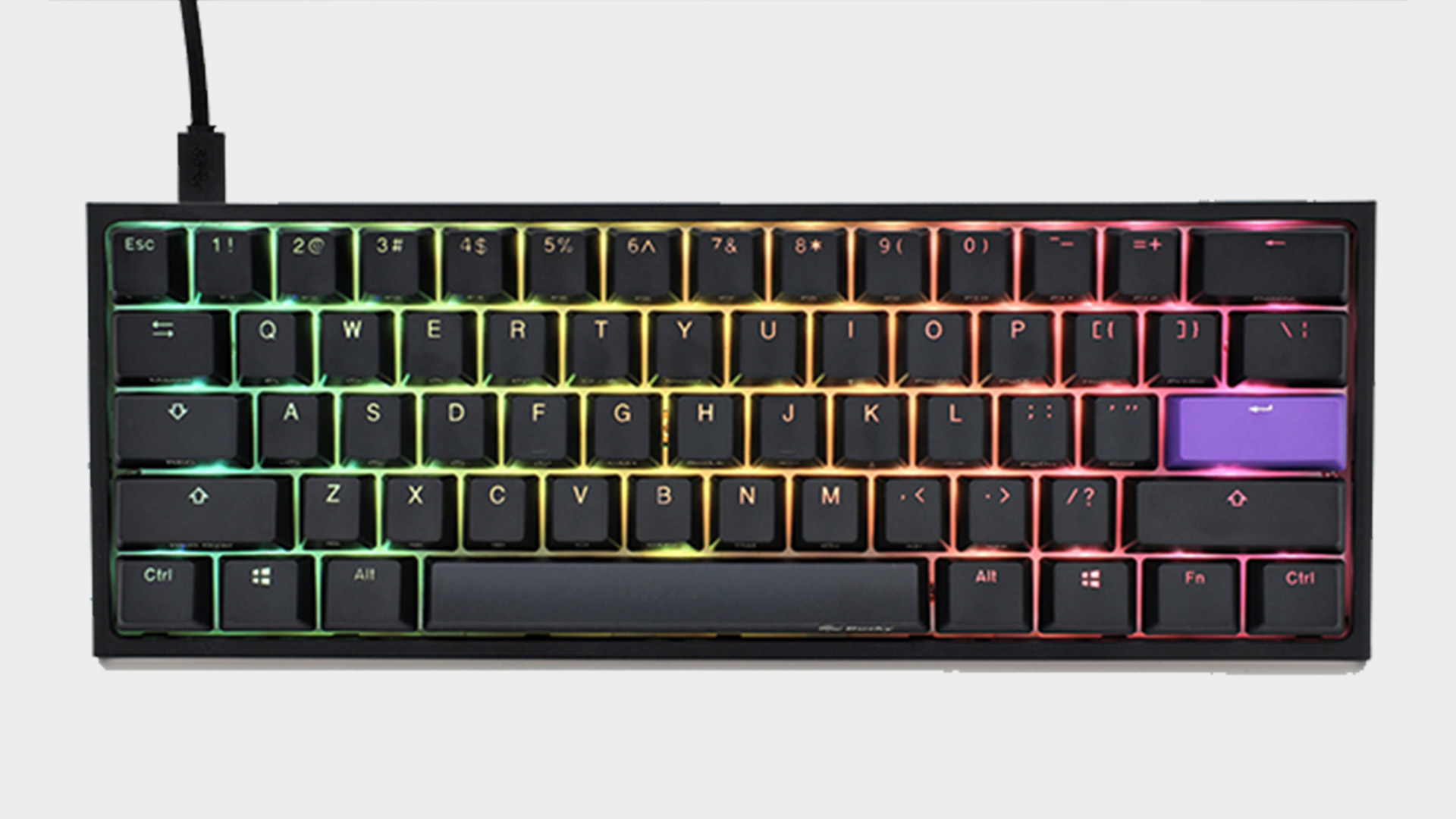 Ducky One 2 mechanical keyboards with RGB enabled