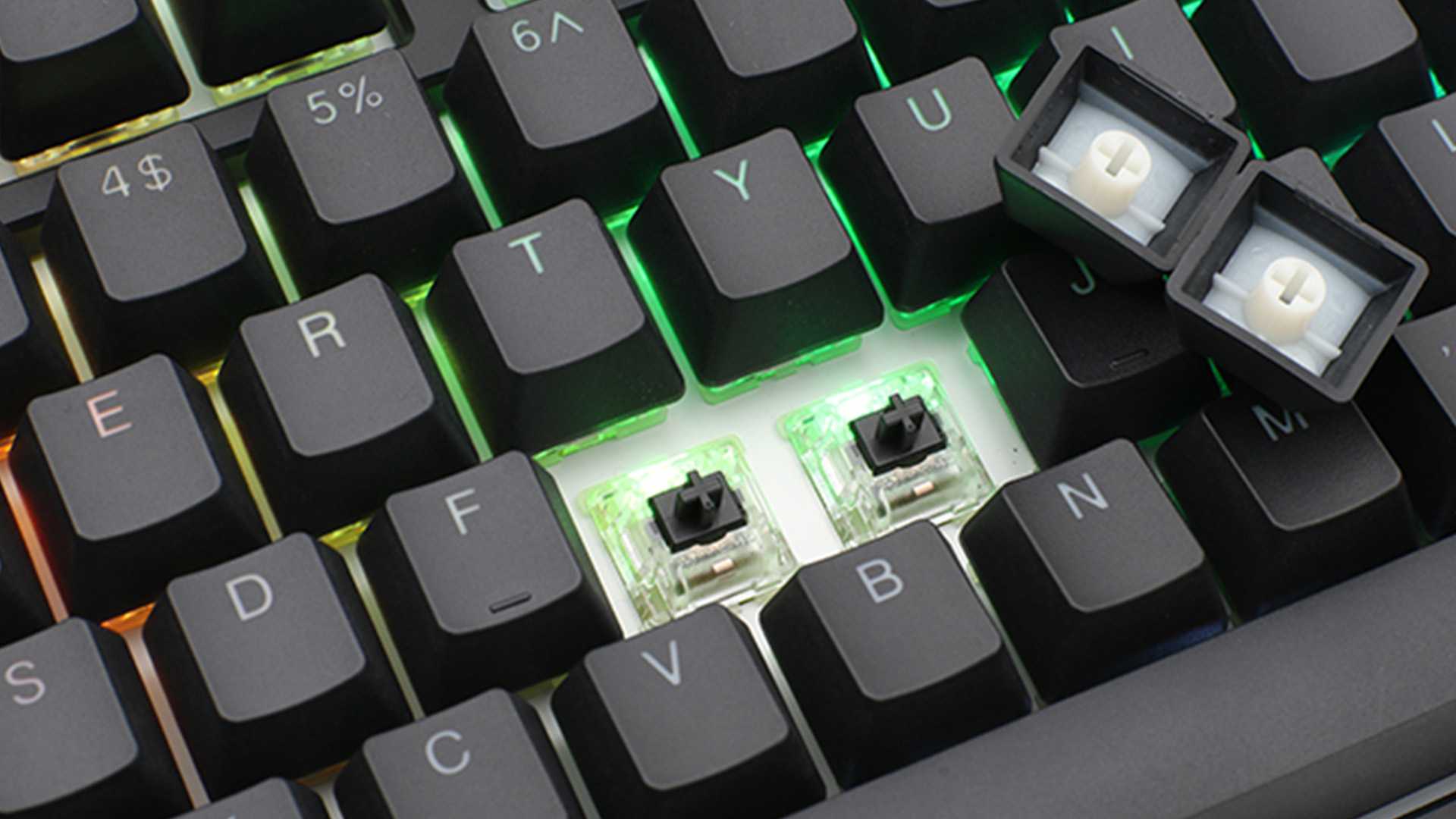 Ducky One 2 mechanical keyboards with RGB enabled