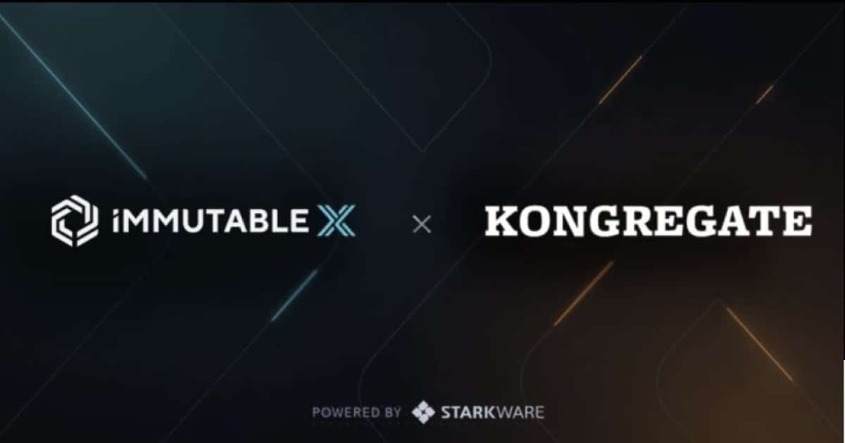 Immutable X x Kongregate announcement poster
