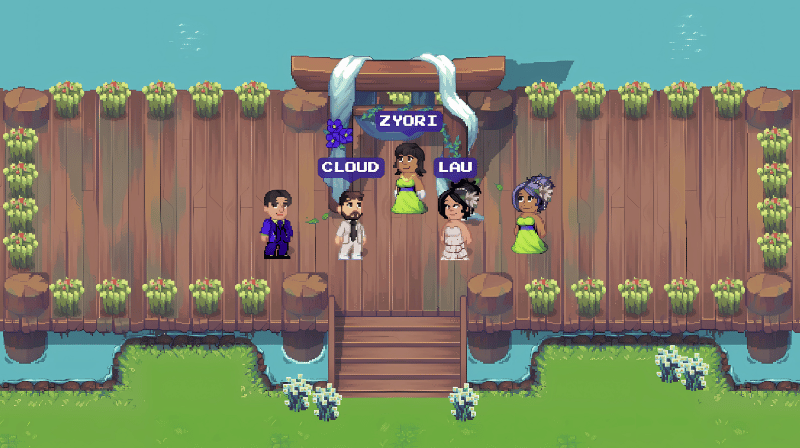 Pixels' Virtual Wedding Event