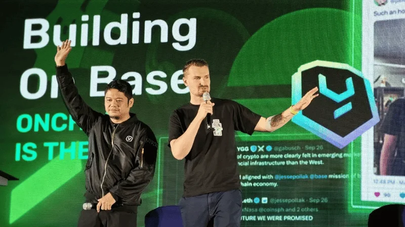 YGG Founder - Gabby Dizon and Coinbase Head of Base and Wallets Jesse Pollak